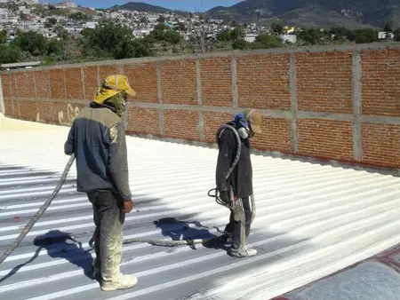 Casos de Excito Impermeabilización y aislamiento termico con Poliuretano en Pachuca