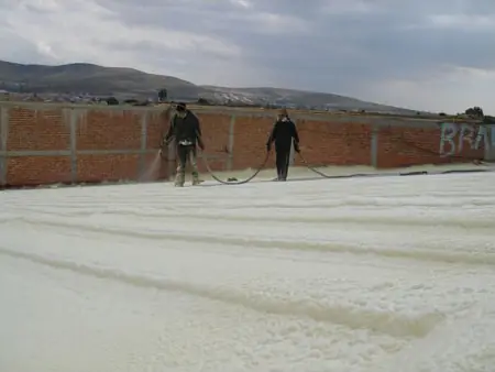 Casos de Excito Impermeabilización y aislamiento termico con Poliuretano en Pachuca