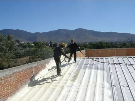 Casos de Excito Impermeabilización y aislamiento termico con Poliuretano en Pachuca